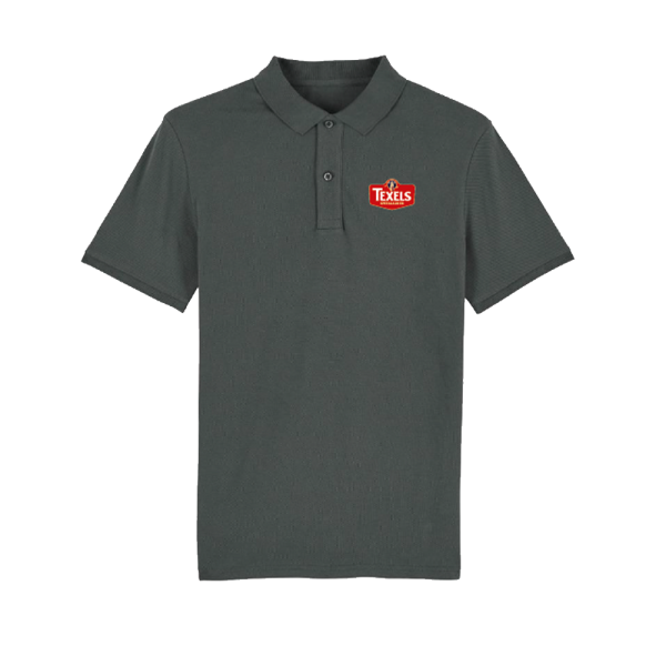 Texels Red Logo Polo - Anthracite