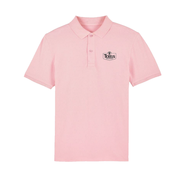 Texels Black Logo Polo - Cotton Pink