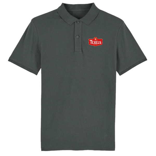 Texels Red Logo Polo - Anthracite