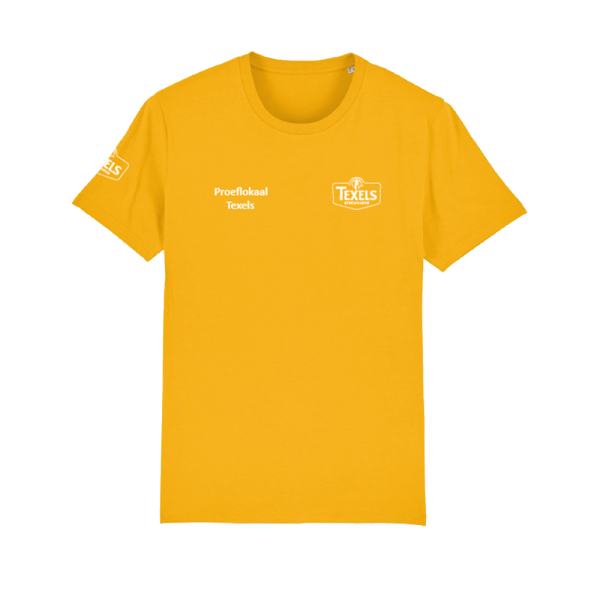 White Logo T-shirt -  Spectra Yellow