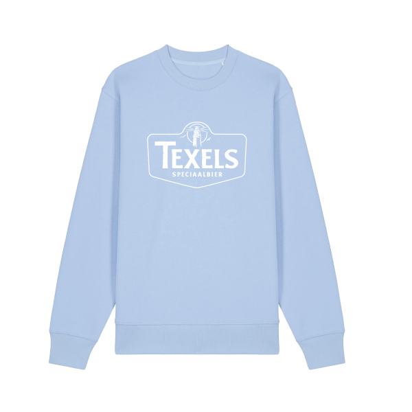 Texels White Logo Sweater - Blue soul