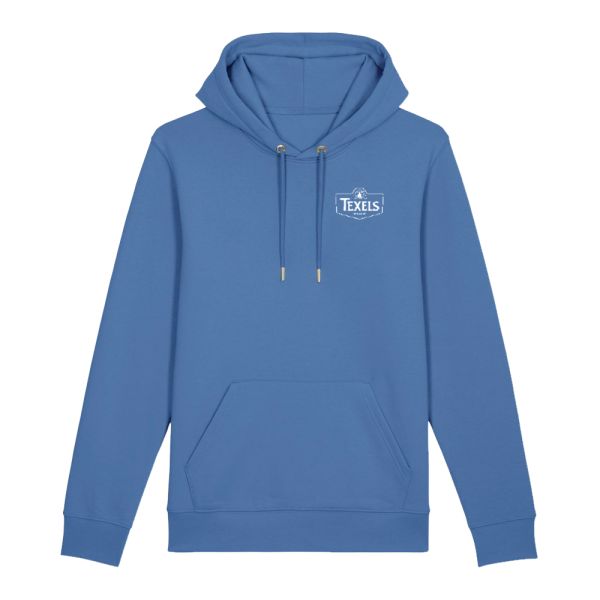 Texels White Embroidery Logo Hood - Bright Blue