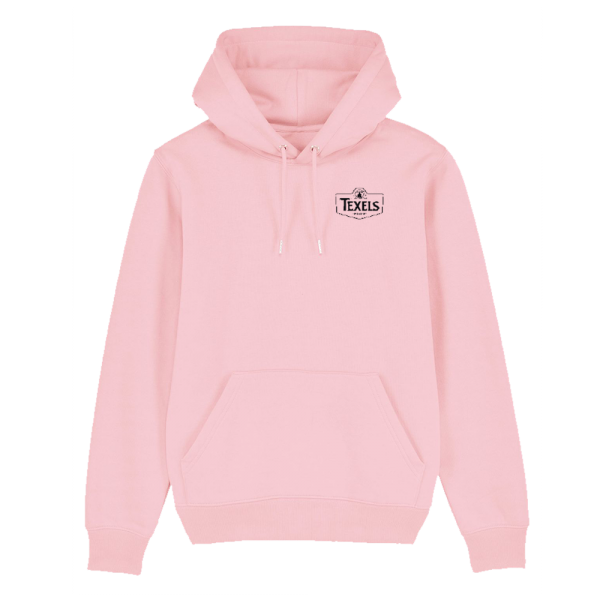 Texels Black Embroidery Logo Hood - Cotton Pink
