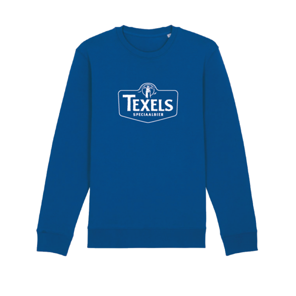 Texels White Logo Sweater - Majorelle Blue