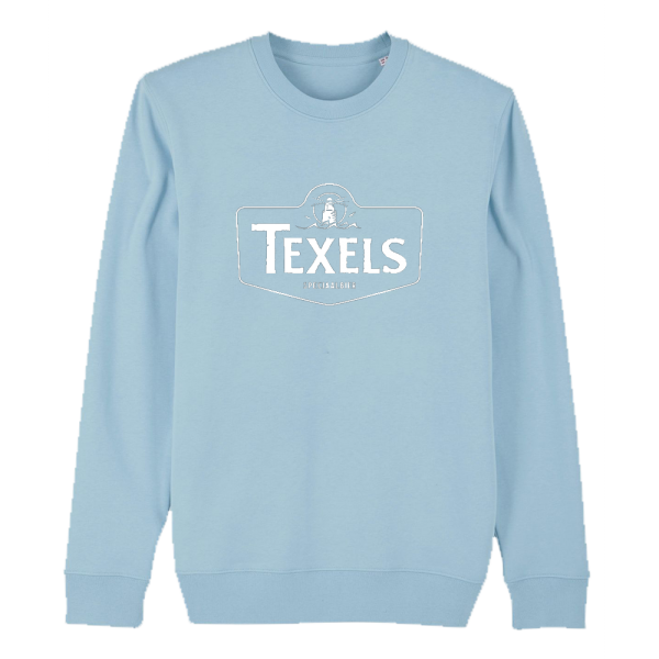 Texels White Logo Sweater - Sky Blue