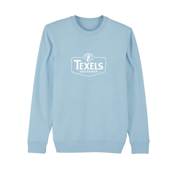 Texels White Logo Sweater - Sky Blue