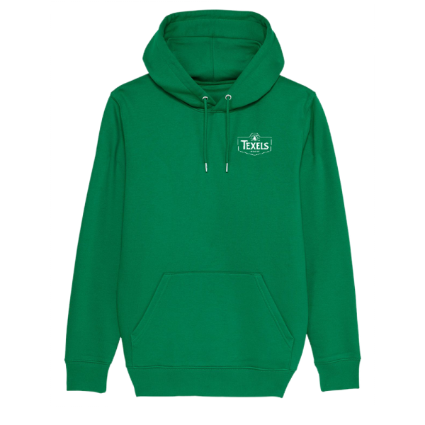 Texels White Embroidery Logo Hood - Varsity Green