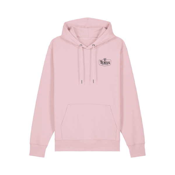 Texels Black Embroidery Logo Hood - Cotton Pink