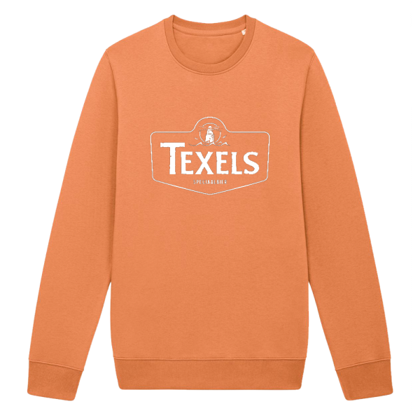 Texels White Logo Sweater - Volcano Stone